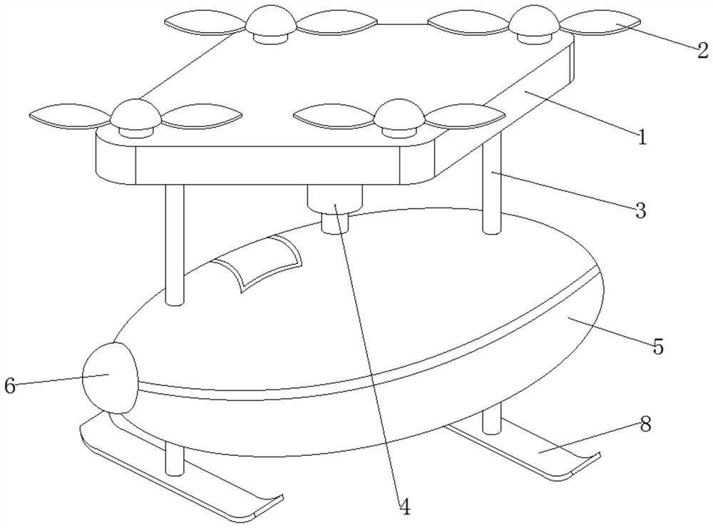 Freight unmanned aerial vehicle with obstacle avoidance mechanism