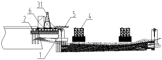 A push construction method for a single-track railway steel truss bridge using guide beams