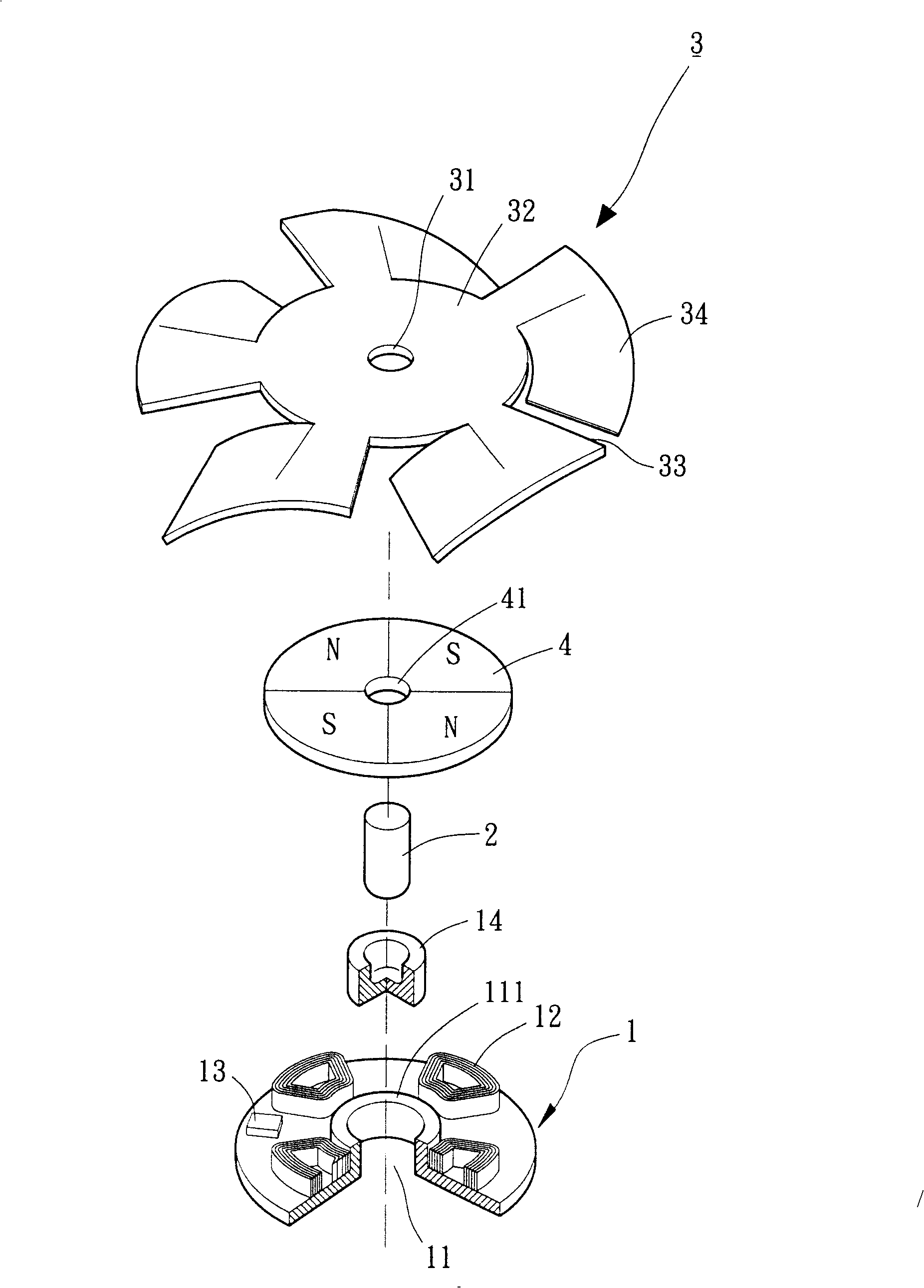 Thin type fan