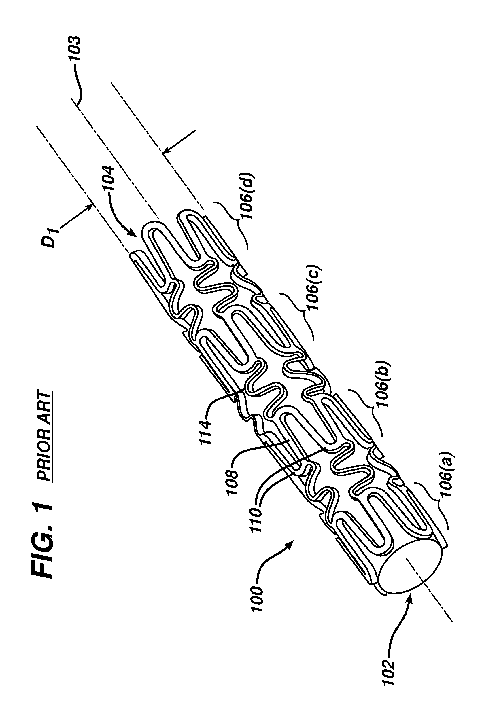 Optimized flex link for expandable stent