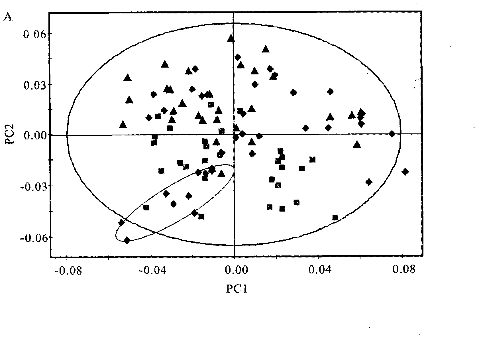 Determination method of potency of traditional Chinese medicine zedoary turmeric oil by using metabolomics