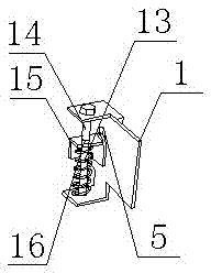 A working condition self-adaptive lifting and anti-falling device for scaffolding