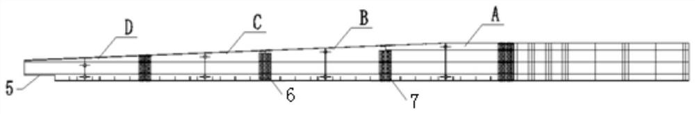 Curved guide beam