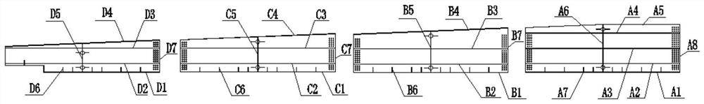 Curved guide beam