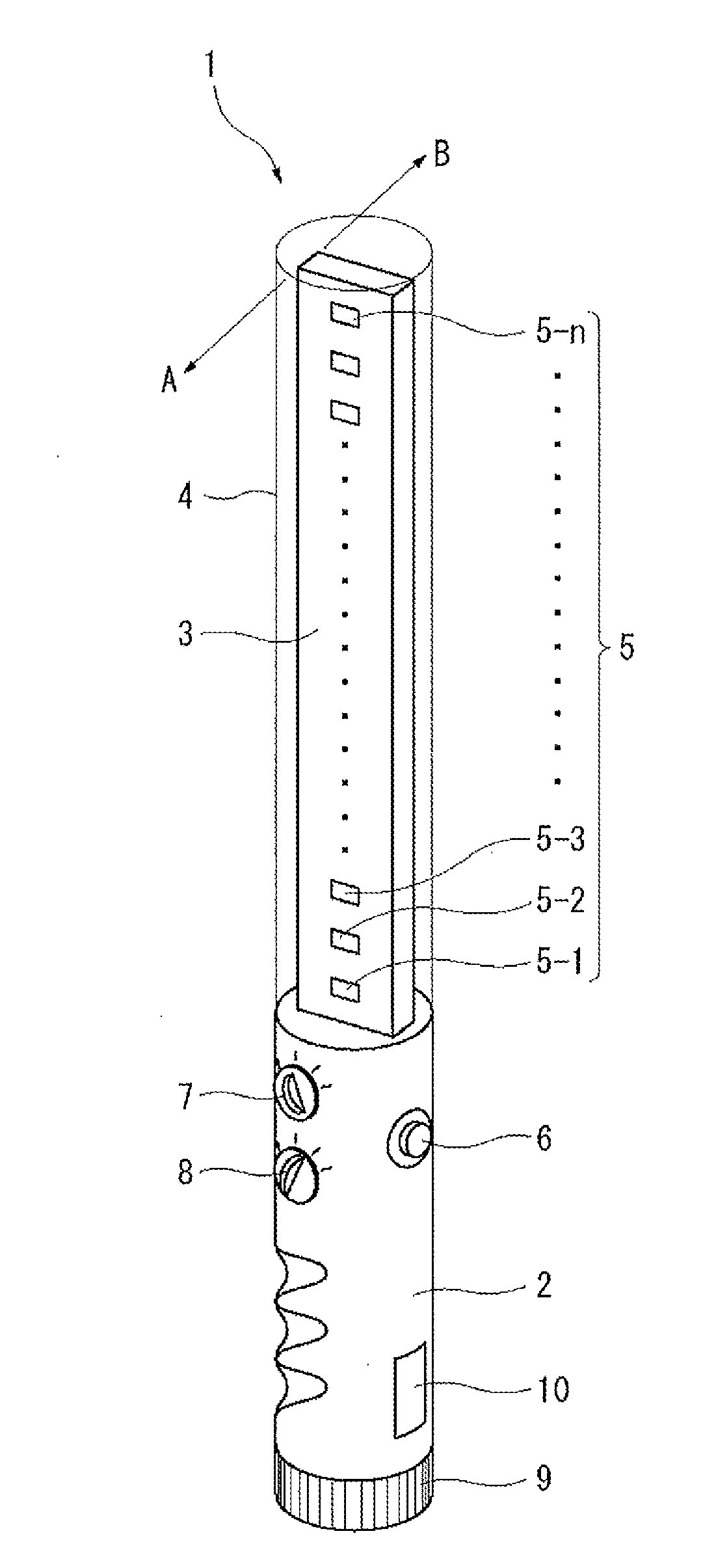 Light-emitting display stick