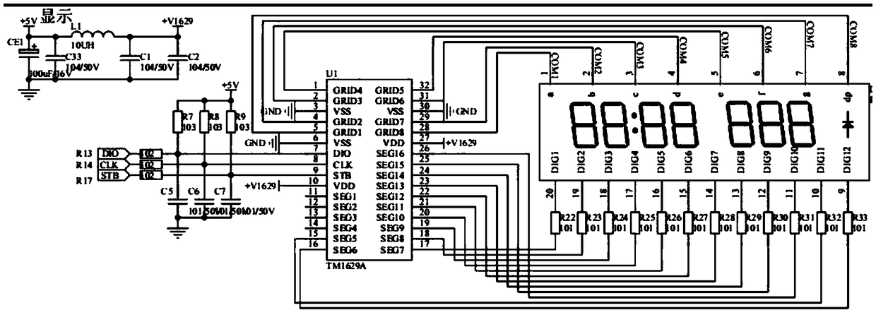 Full-automatic detecting circuit and method for oven power panel