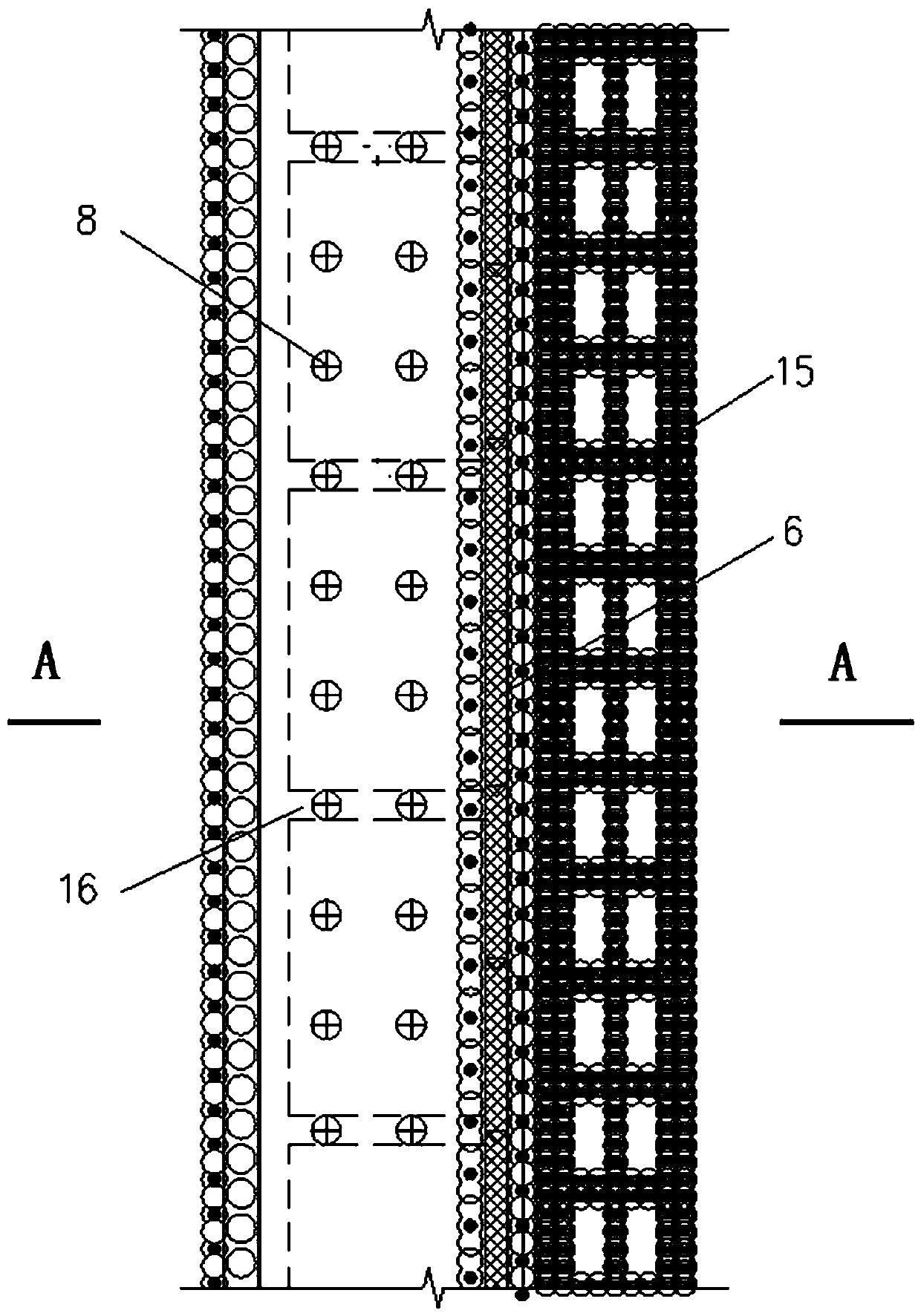 Ultra-deep box type cantilever retaining wall structure for soft soil regions