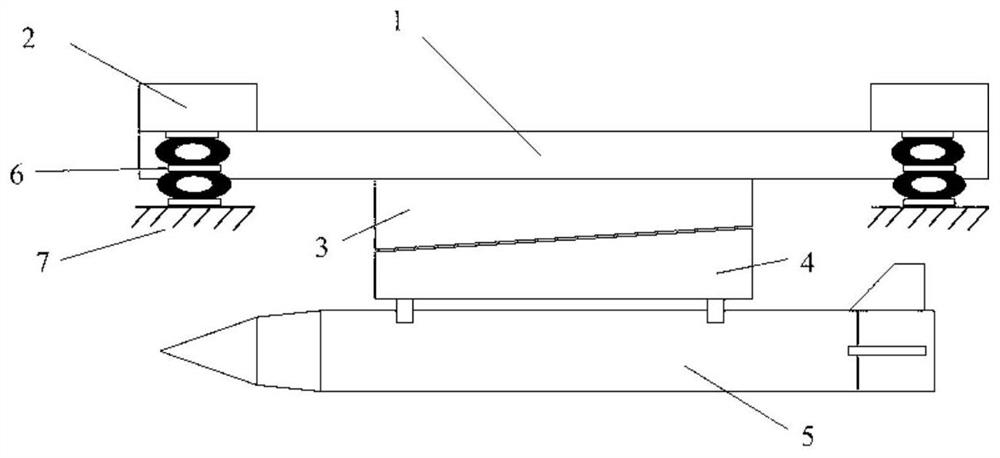 A support system for vibration test of airborne external pendant and its design method