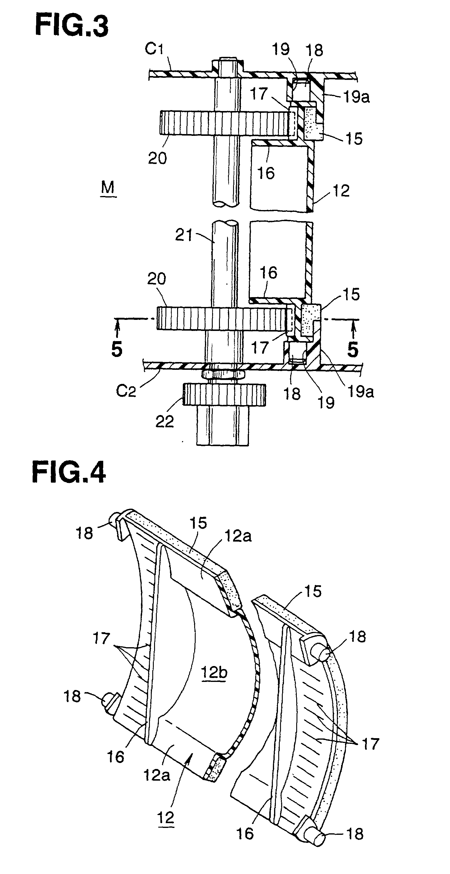 Door mechanism of automotive air conditioning device