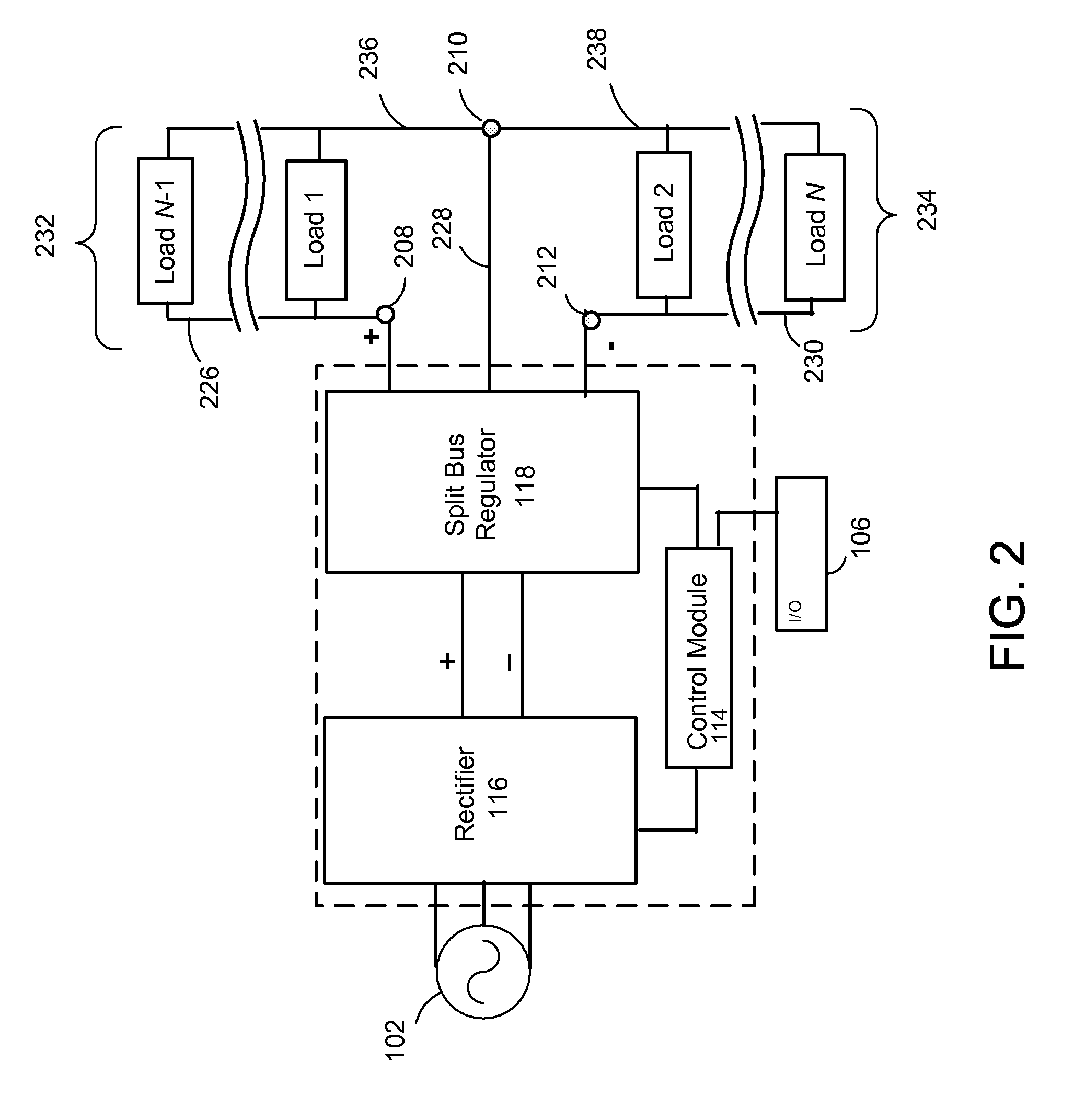 System, method and apparatus for providing direct current