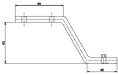 Tool for support assembly on radiator pull rod and using method thereof