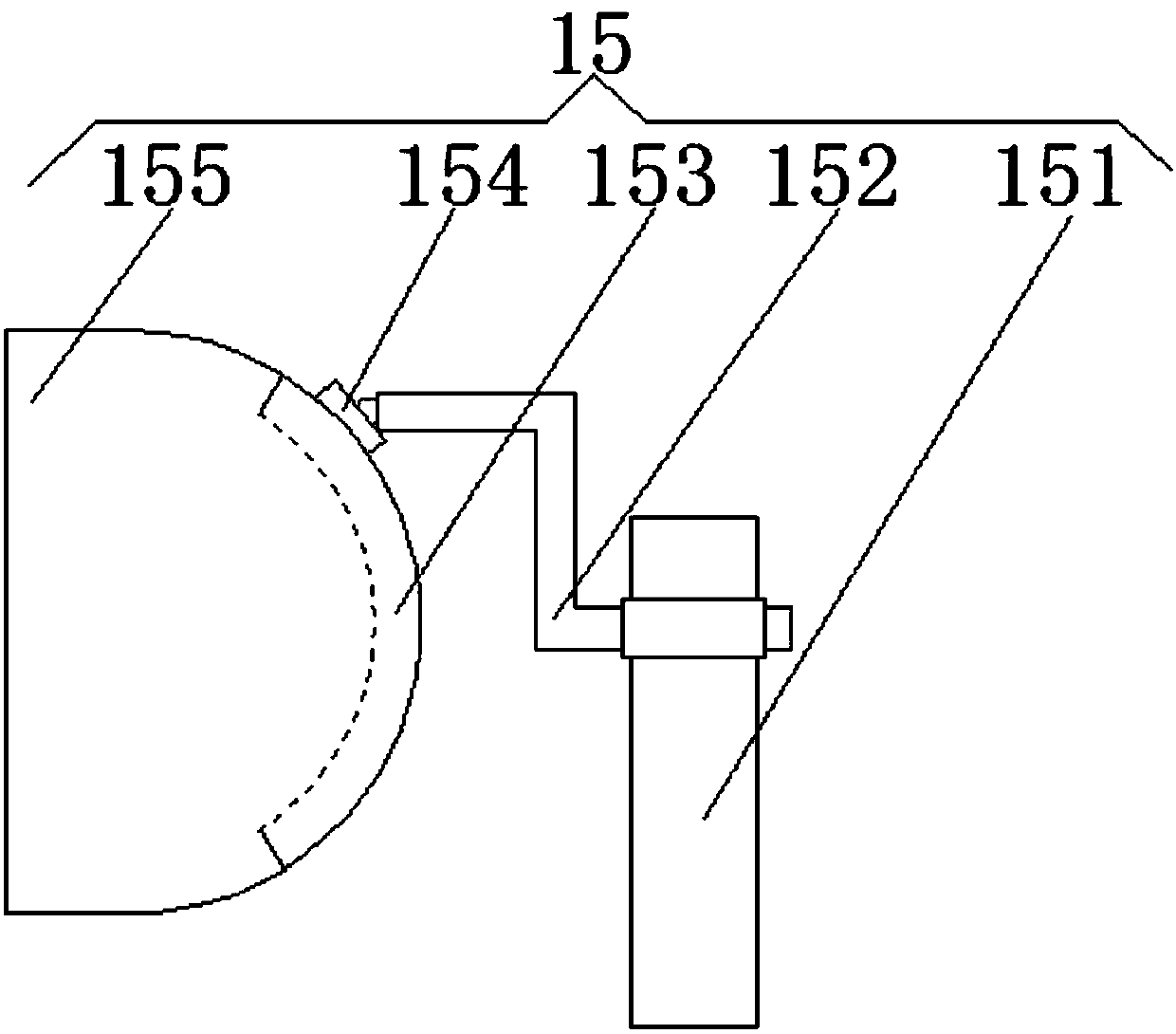 A quenching device for steel balls after hot rolling