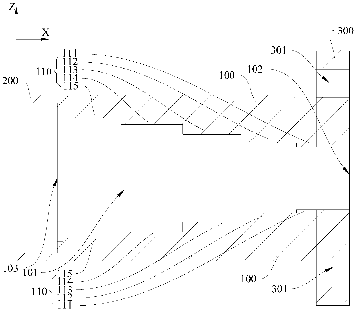 Signal transmission waveguide