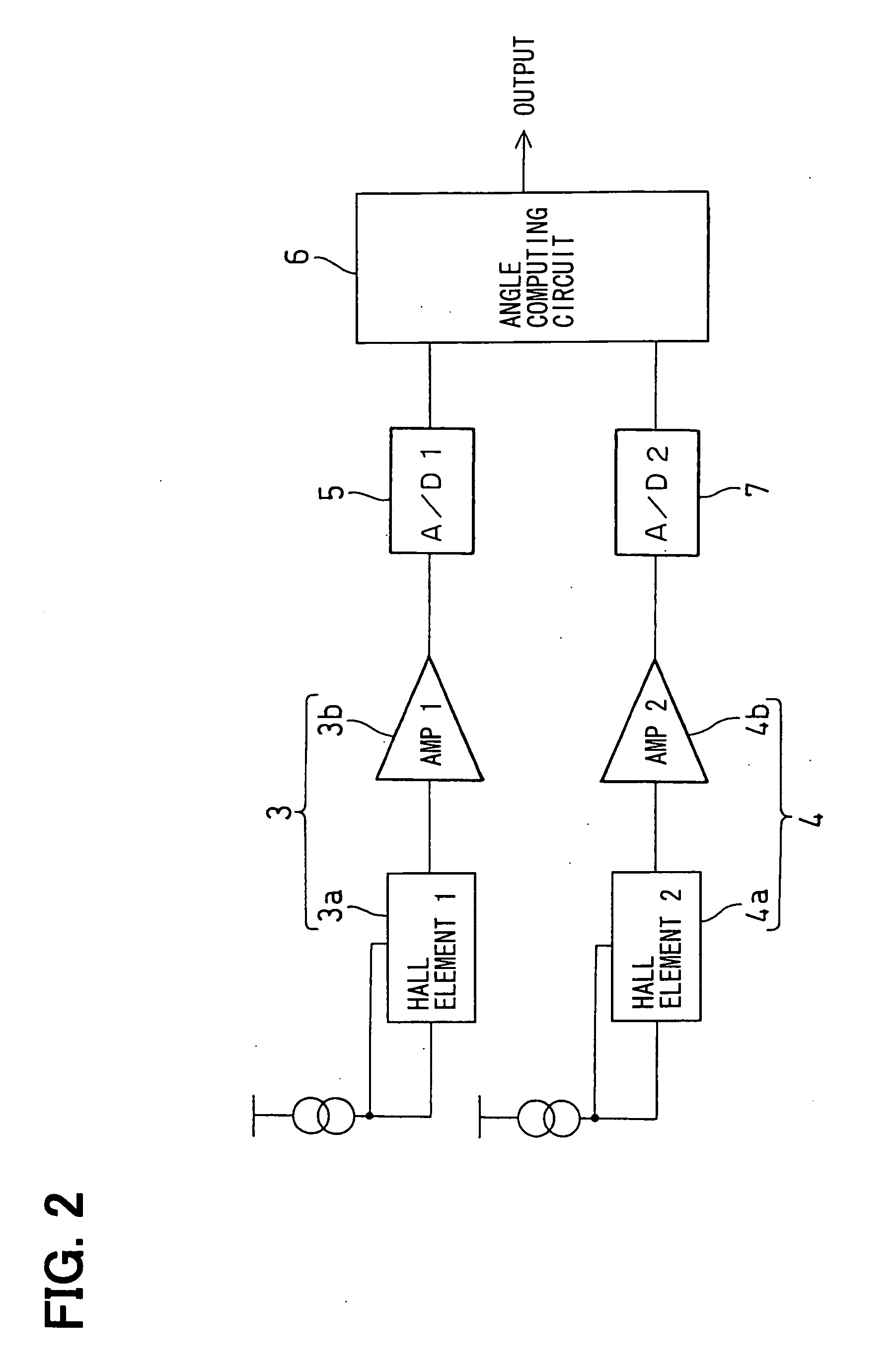 Rotational angle sensing device and assembling method thereof