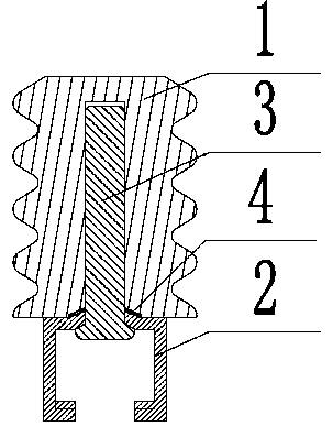 Suspension device for tunnels