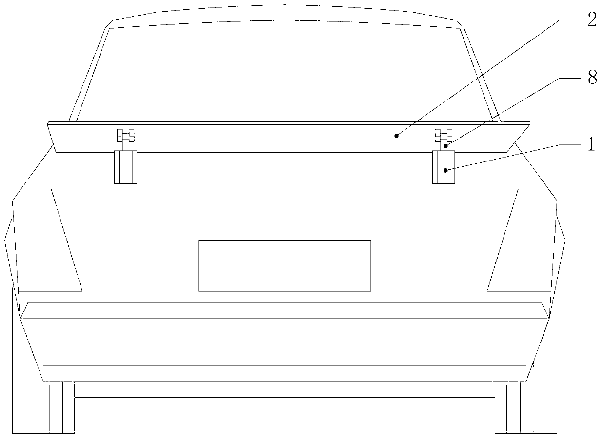 Air flow adjustment type car tail spoiler