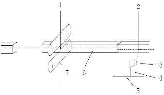 Device and method for shortening continuous tapping time interval of rolled steel production line