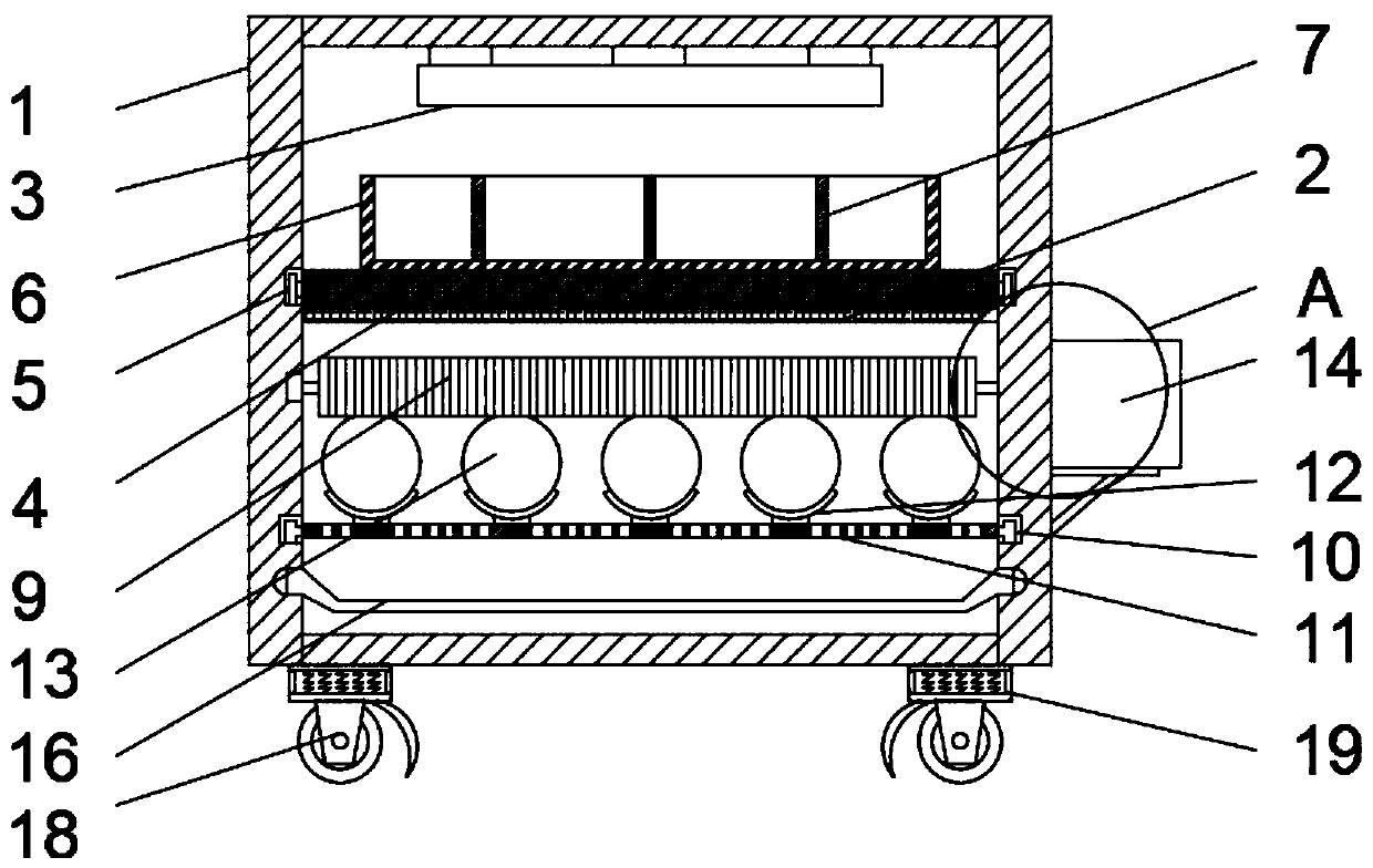 Multifunctional safe sports equipment storage vehicle