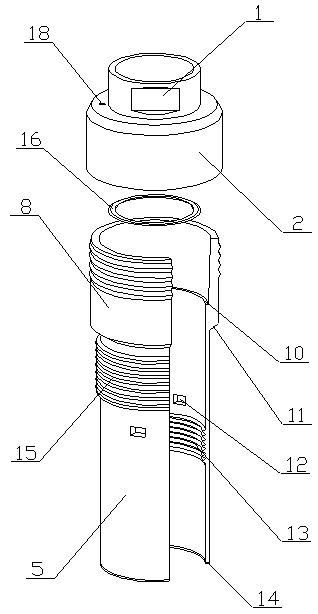 Friable rock stratum sample-collection drill pipe structure