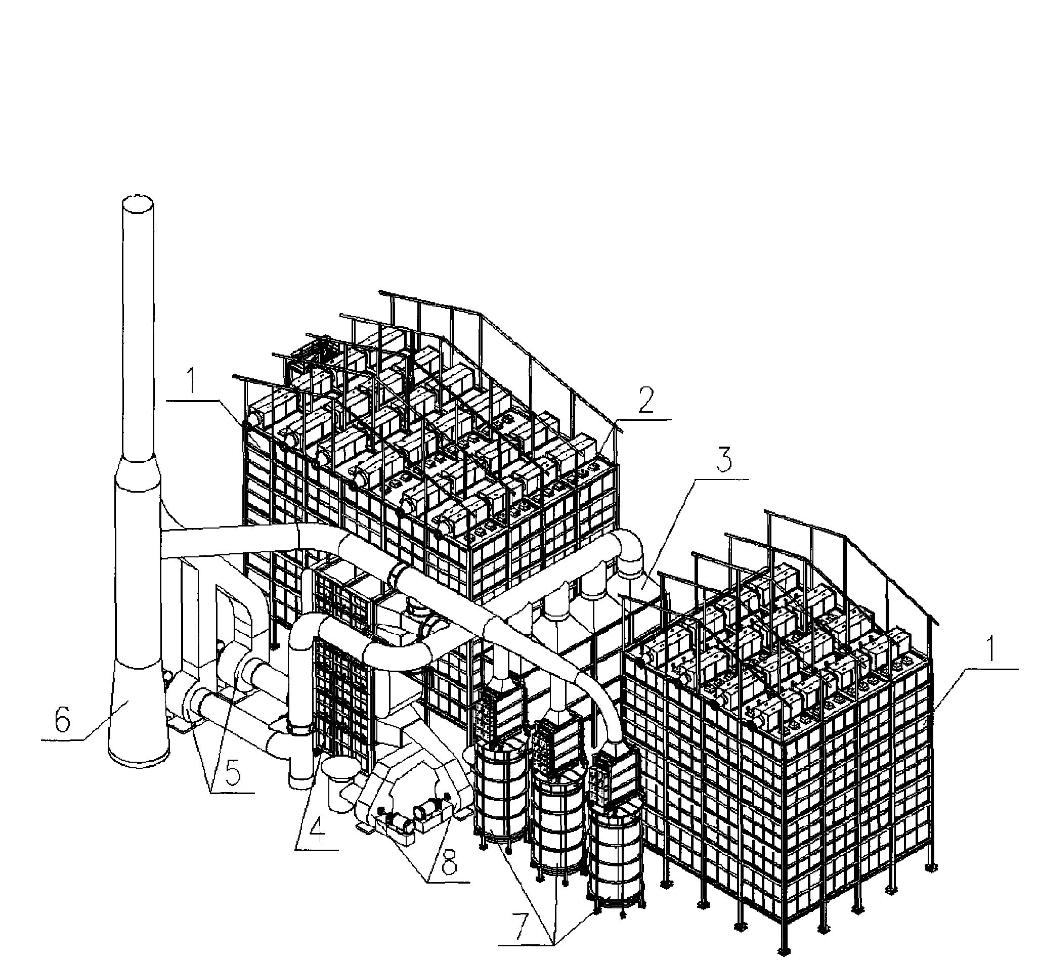 Process for reforming relay heat of heating furnace and equipment thereof