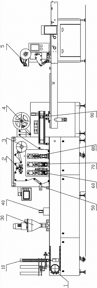 Full-automatic coffee capsule packing machine