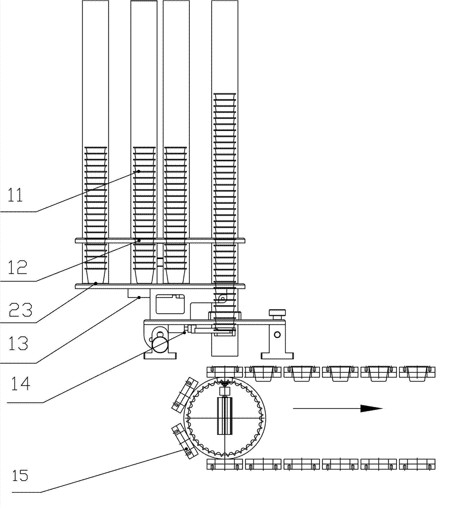 Full-automatic coffee capsule packing machine