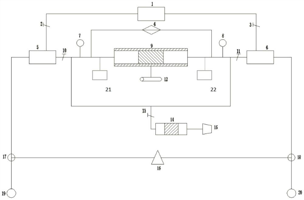 An experimental device for measuring the diffusion coefficient of natural gas