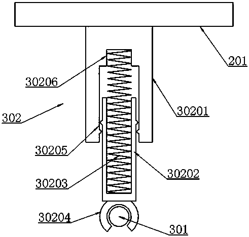 A clamping structure for cleaning vegetables