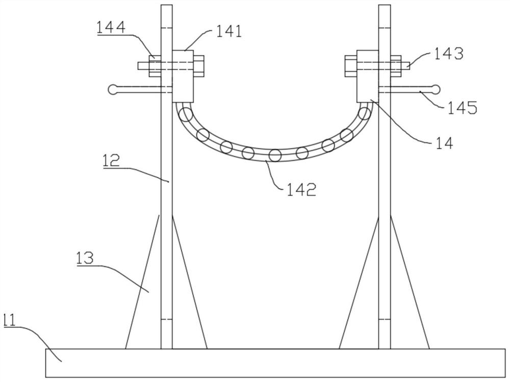 Gear shaft fixing and repairing device