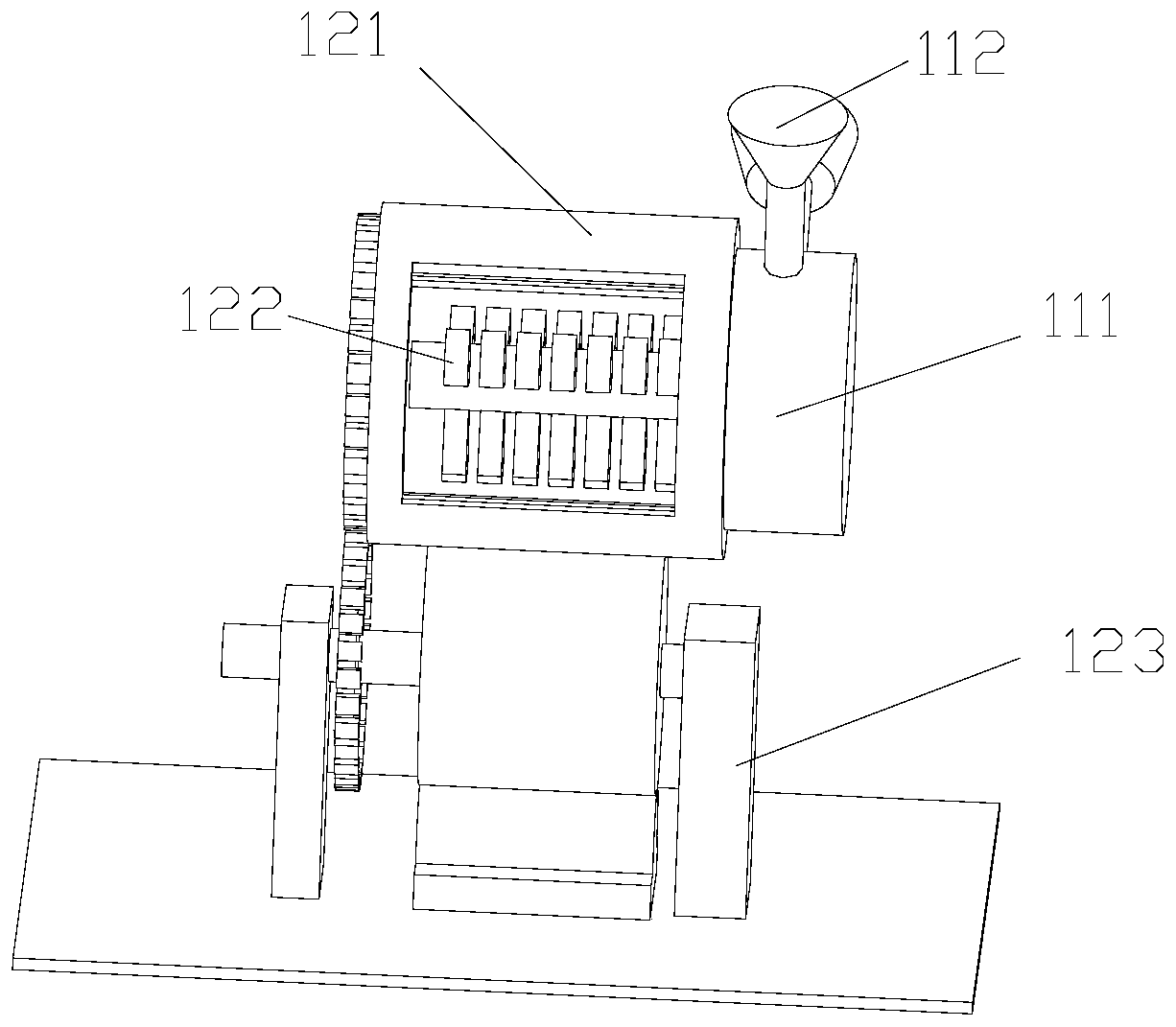 Dough kneading mechanism for kelp noodles and wheaten food processing assembly line