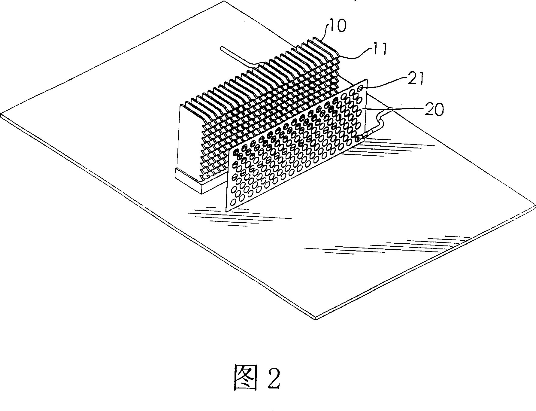 Ion wind heat radiator