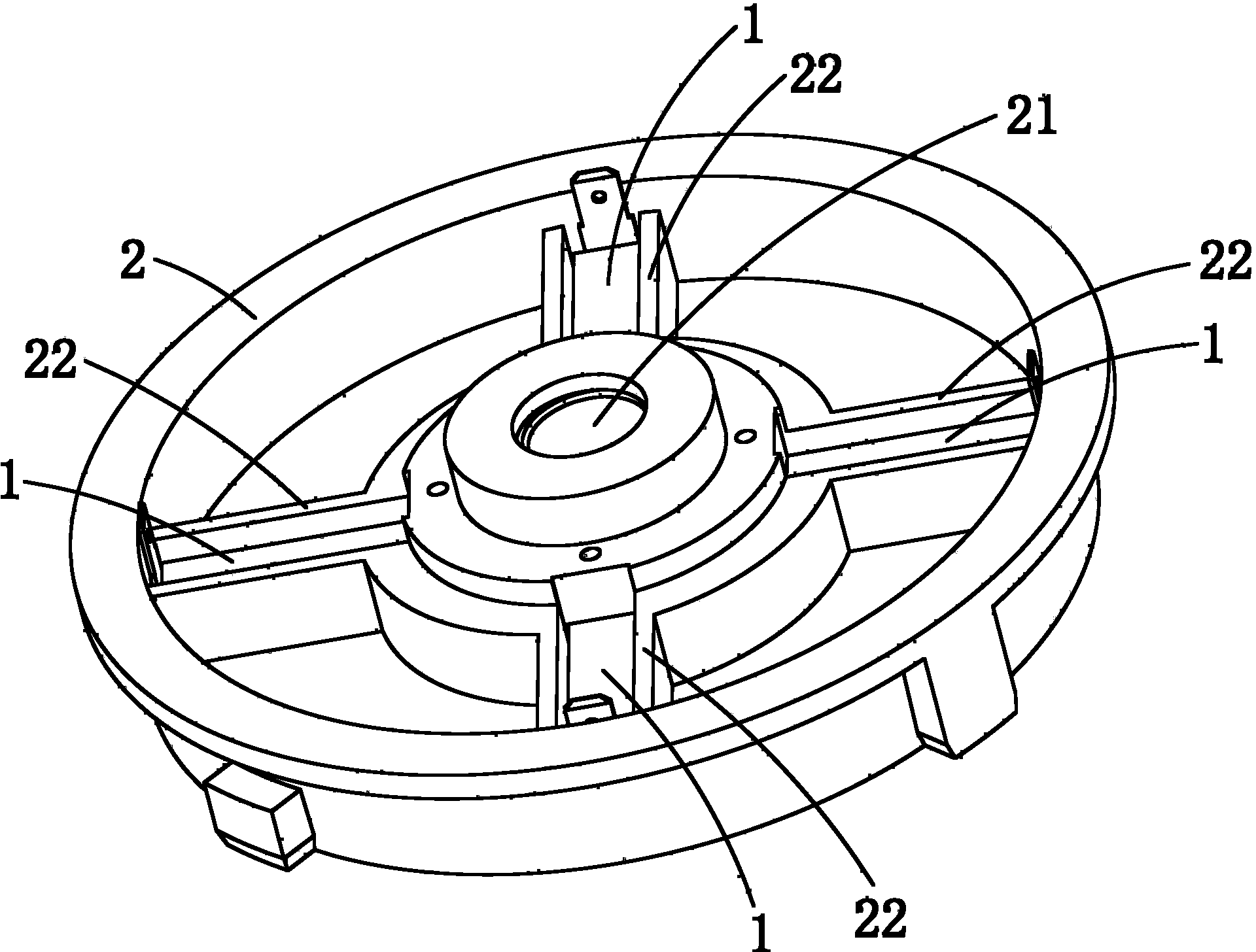 Carbon brush mounting structure, motor and motor assembling method