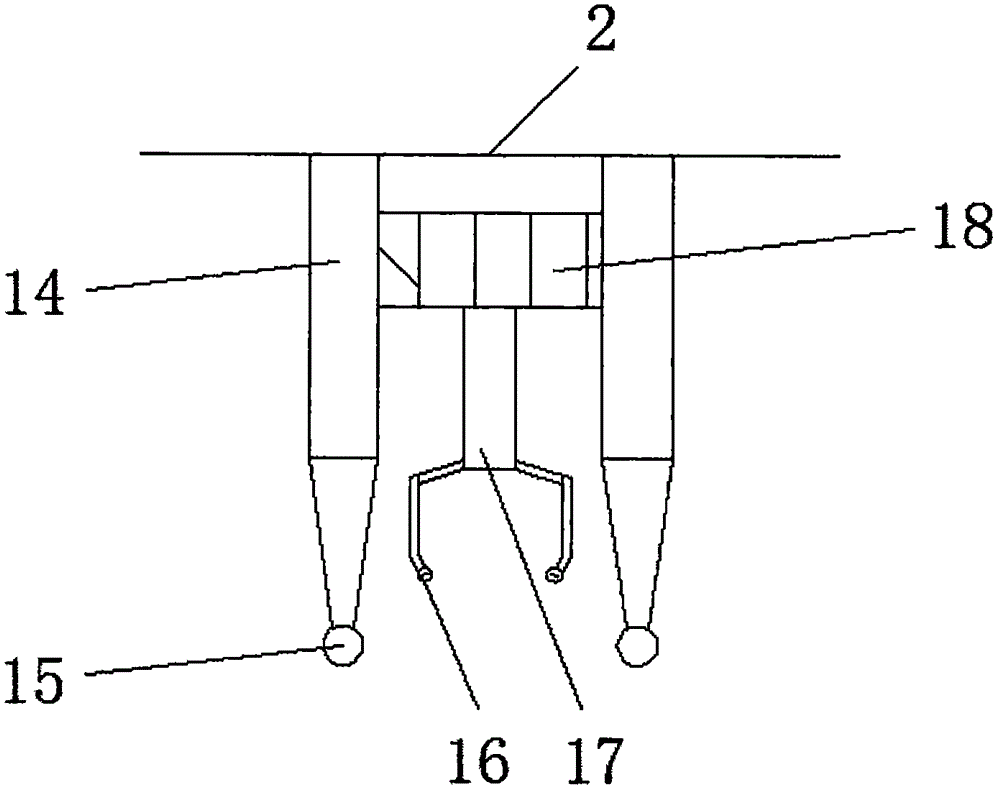 Lift type welded tube discharging device based on ZigBee technology