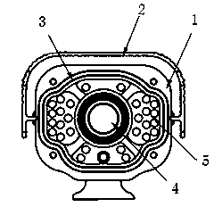 Infrared integrated dustproof vidicon