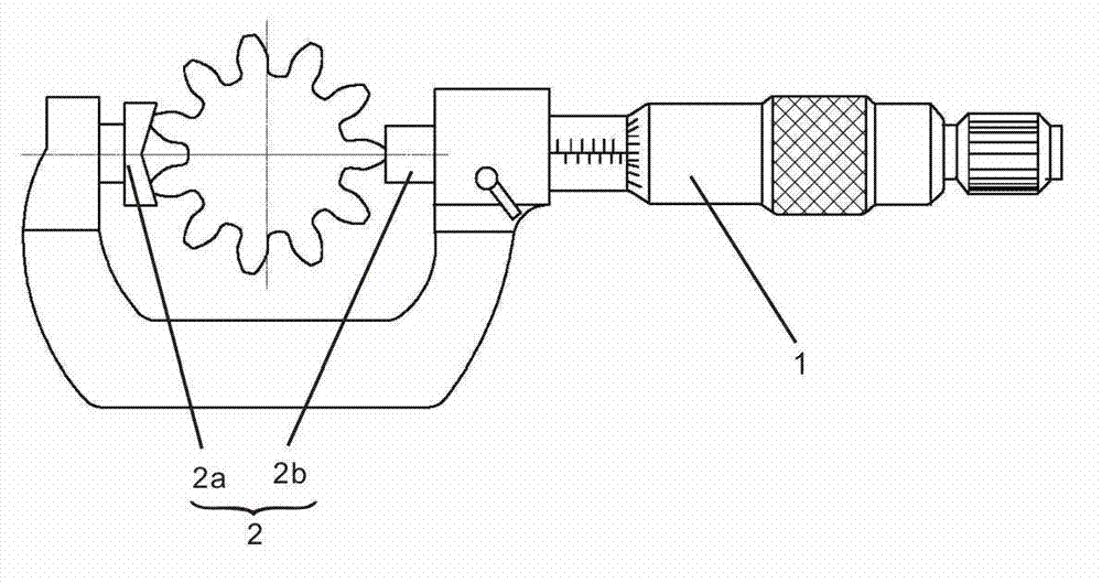 Measuring method and measuring equipment of large diameter of odd number gear or spline