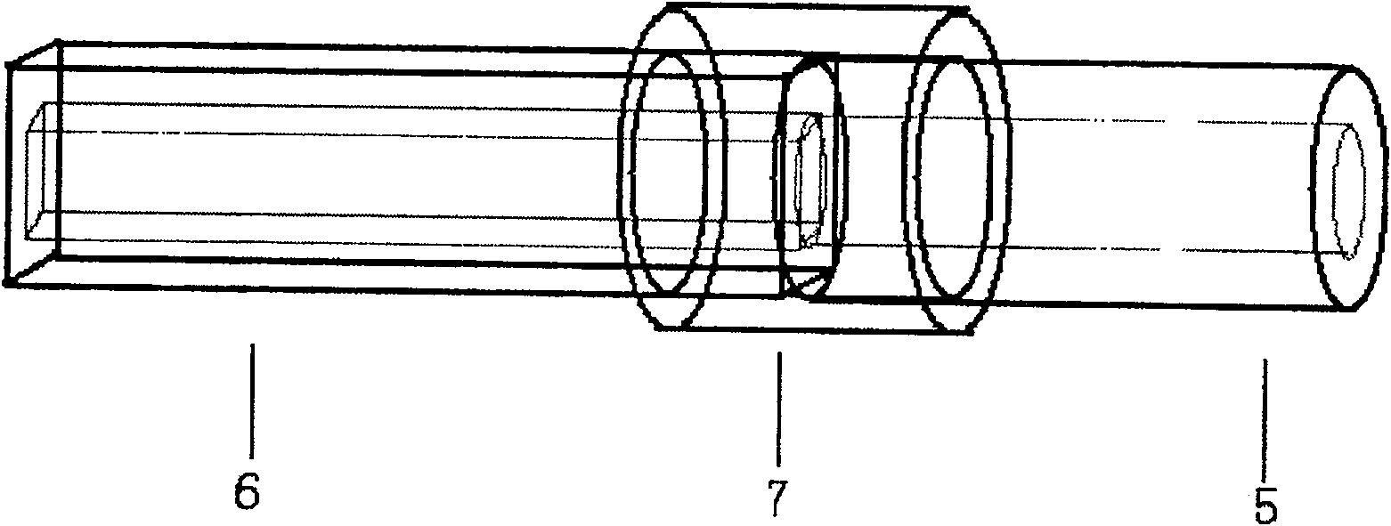 Detecting instrument on capillary electrophoresis-multi-photon excitation fluorescent column