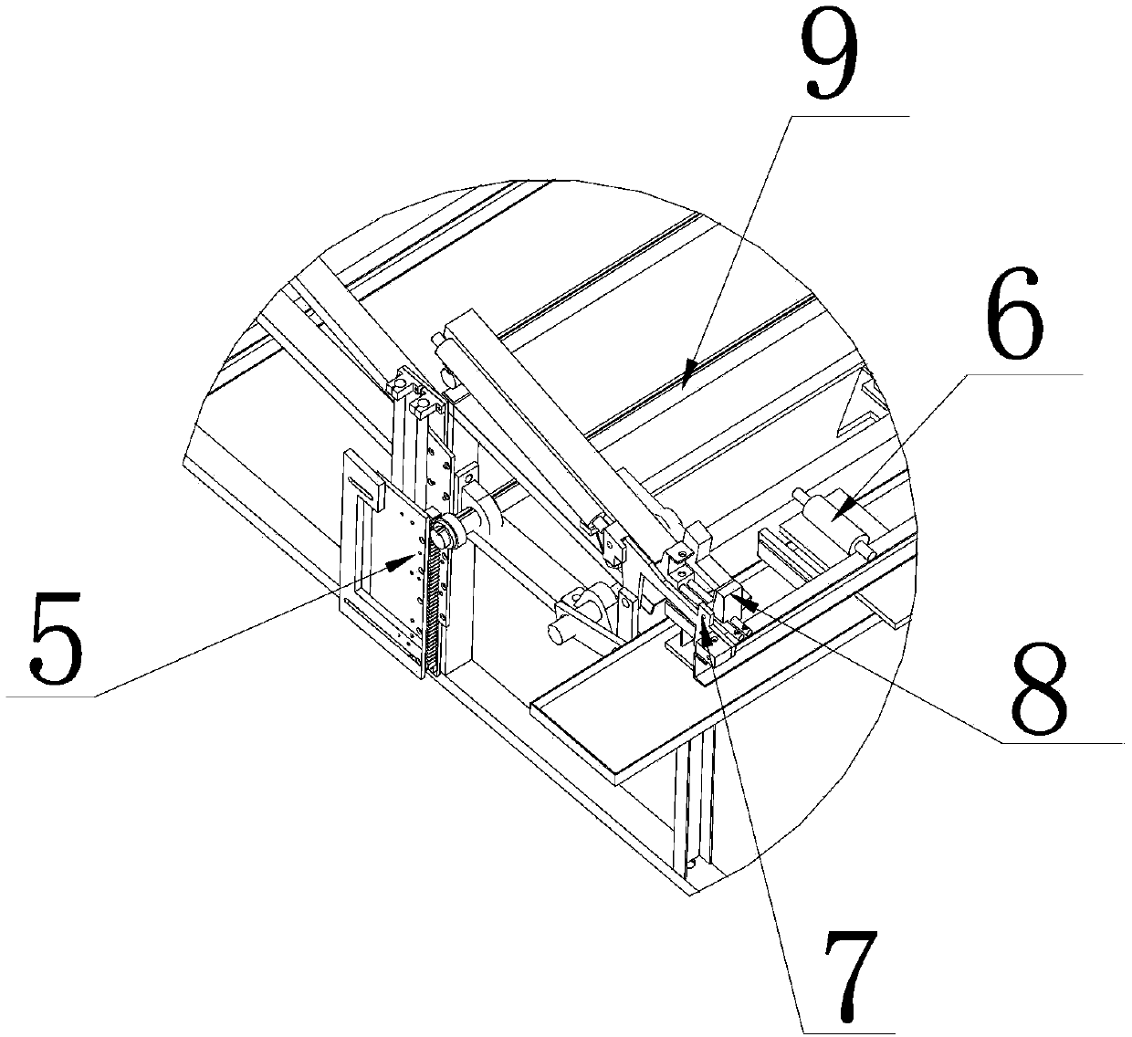 Automatic multifunctional continuous processing online equipment for metal circular tube bar