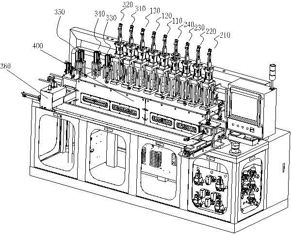 Cooling system in 3D (three dimensional) curved glass hot pressing device and cooling method