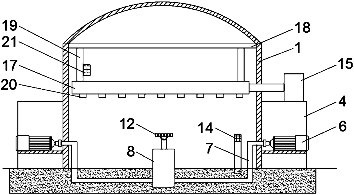 Greenhouse structure for vegetable planting