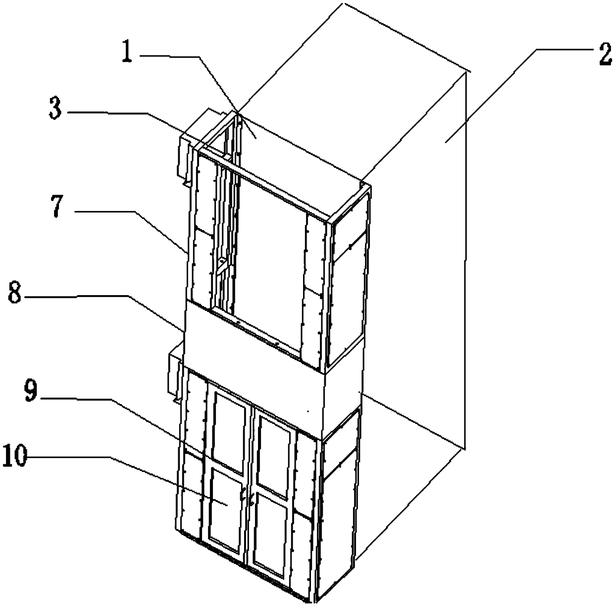 Optical fiber wiredrawing purification device