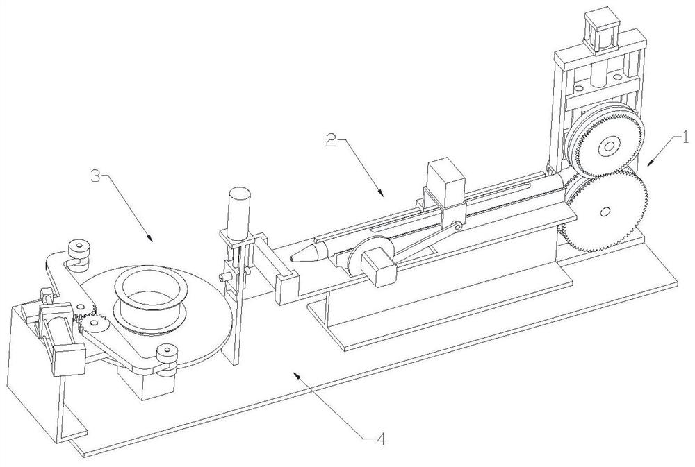 Wire setting device for fishing net weaving wire processing