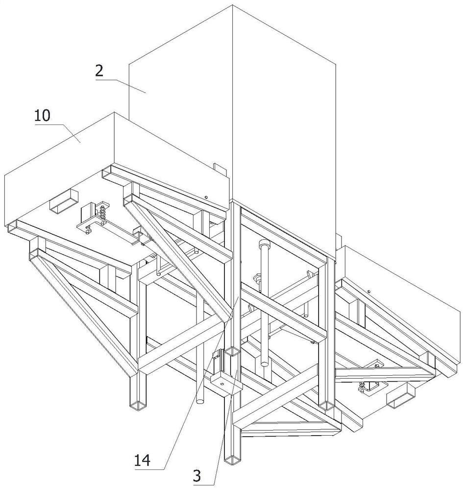 Oil tank waste crushing and dust removing system