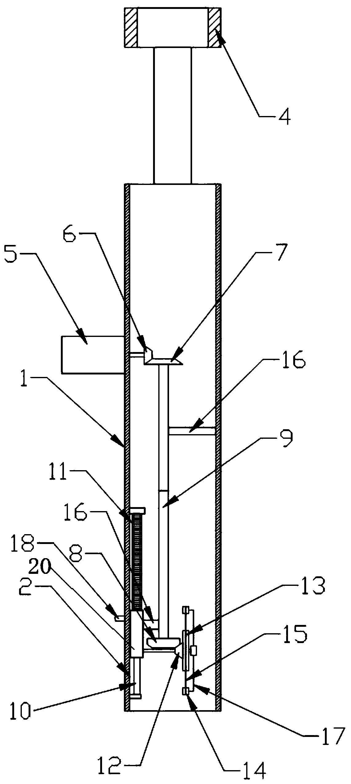 Percutaneous punching and belemnoid truncation device