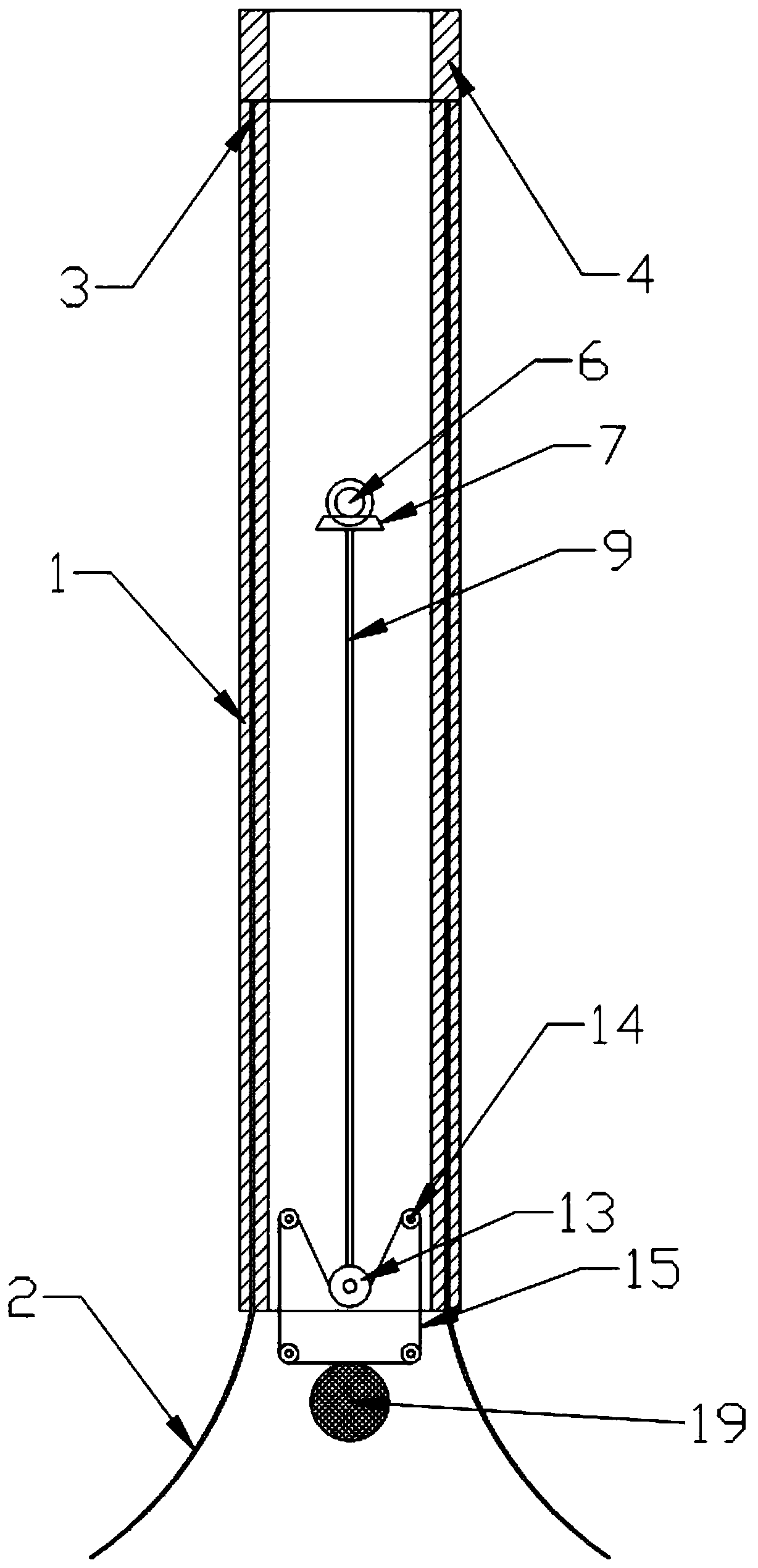 Percutaneous punching and belemnoid truncation device