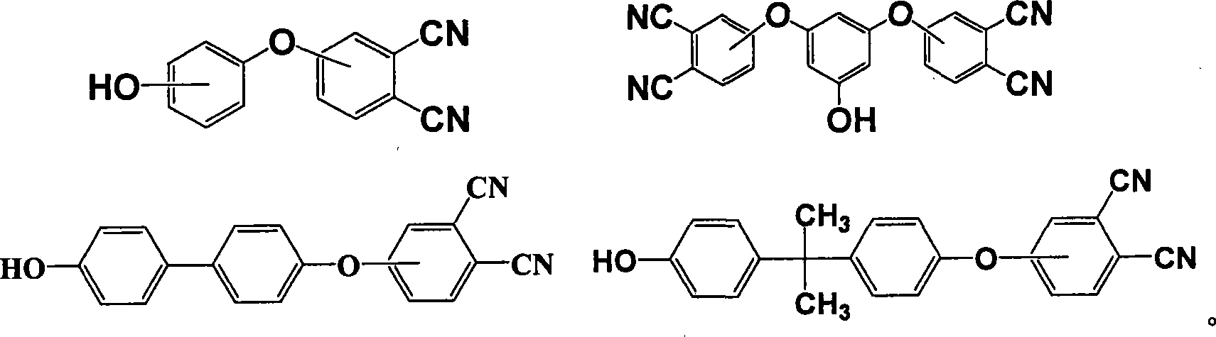 Poly-o-phthalonitrile resin and its preparing process