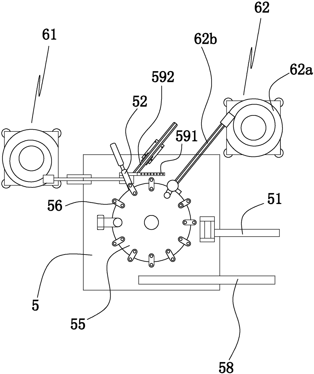 A feed installation device for a releaser