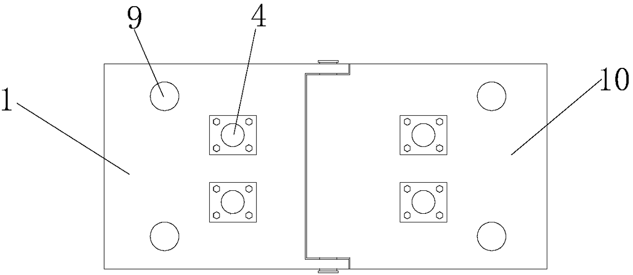 Base for power transformer