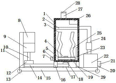 Urban wastewater treatment device