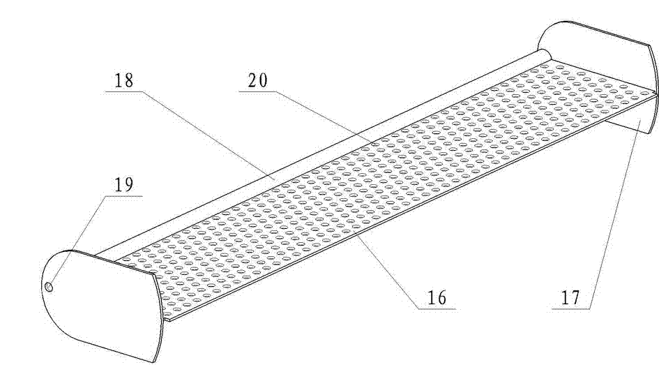 Vegetable dehydrator adopting stiffener chain plates