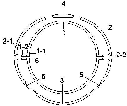 Fabricated double-round-shell grouting underground comprehensive pipe gallery and connecting construction method